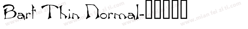 Bart Thin Normal字体转换